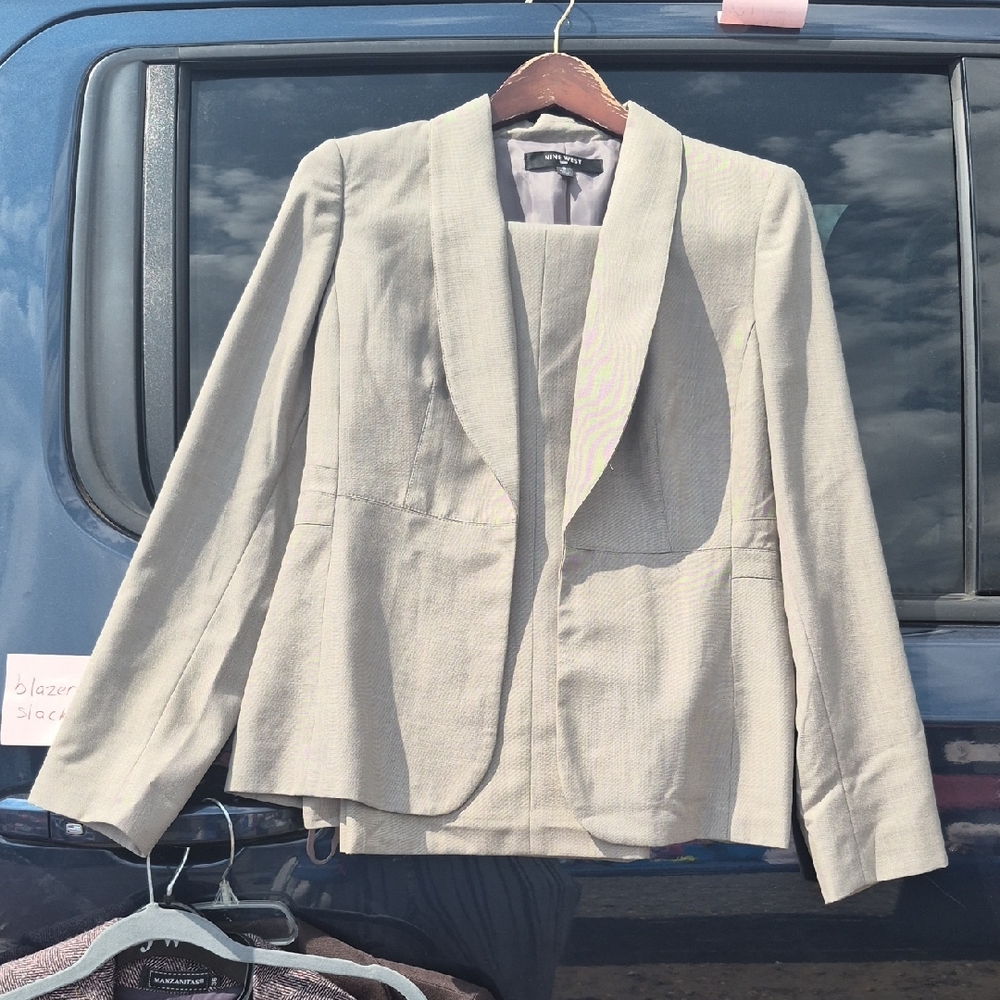 Nine West Light Beige Women's Suit Jacket